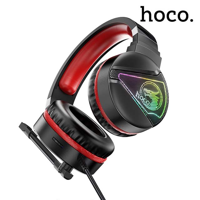 Hoco W104 Red Gaming სათამაშო ყურსასმენები